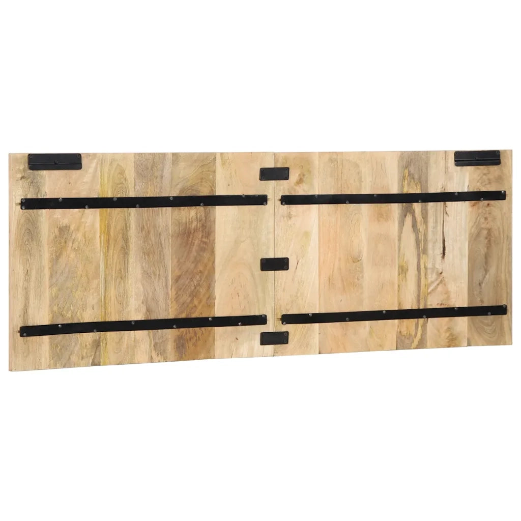 Testiera | Testata 140 cm in Legno Massello di Mango Grezzo