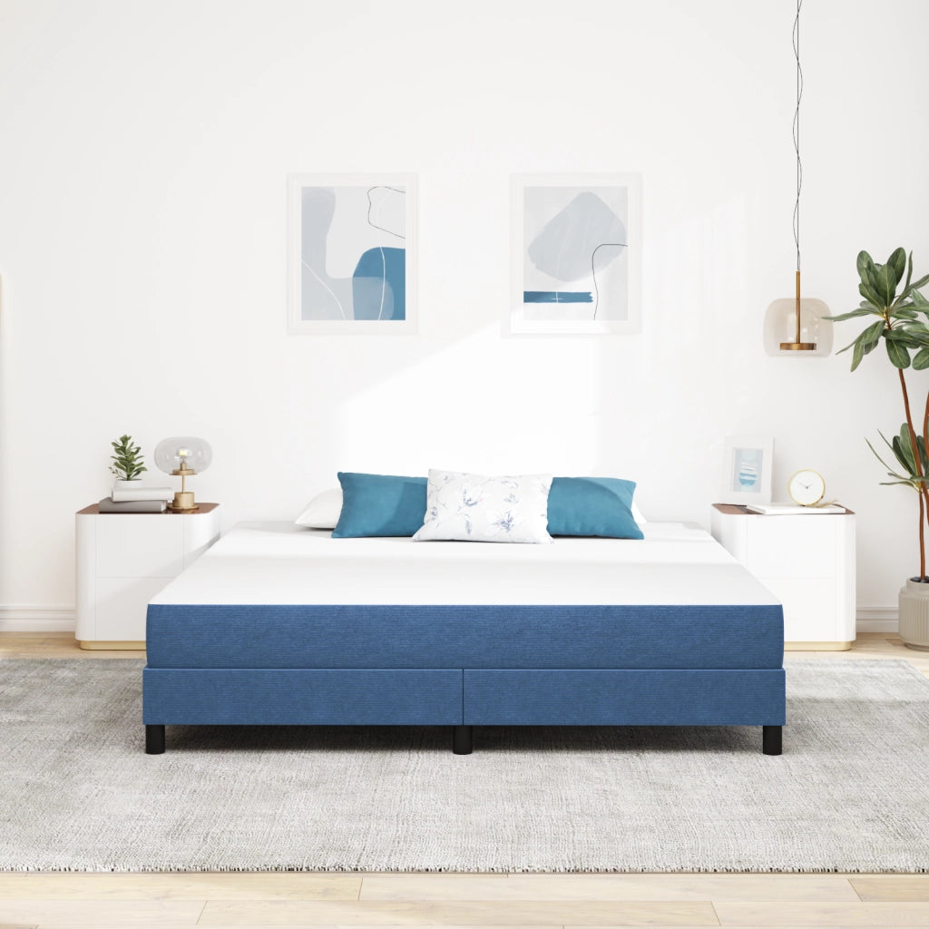 Materasso a Molle Pocket  Blu Medio 180x200x20 cm Tessuto