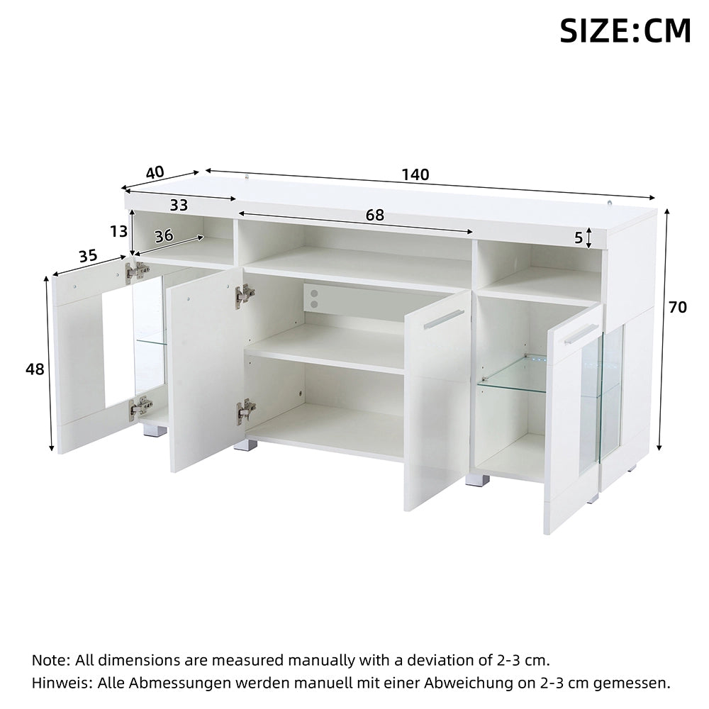 Mobile-Xylo-140x40x70cm 3 scomparti illuminazione LED bianco
