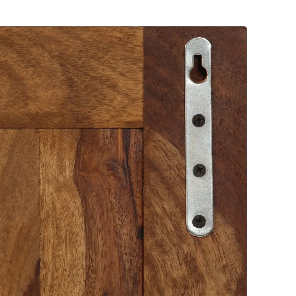 Appendiabiti 2 pz in Legno Massello di Acacia 246232