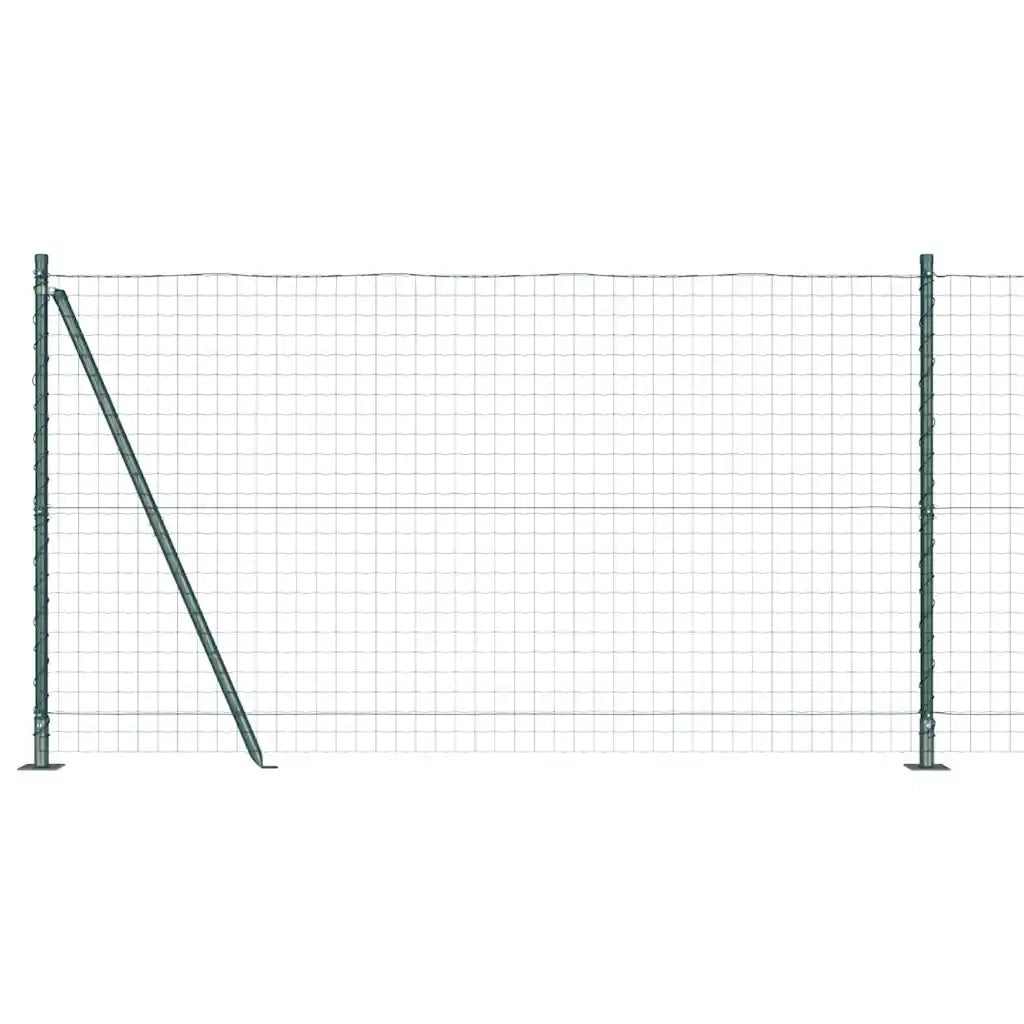 Recinzione da Giardino | Recinzione con pali. Verde 1.2 x 10 m Acciaio
