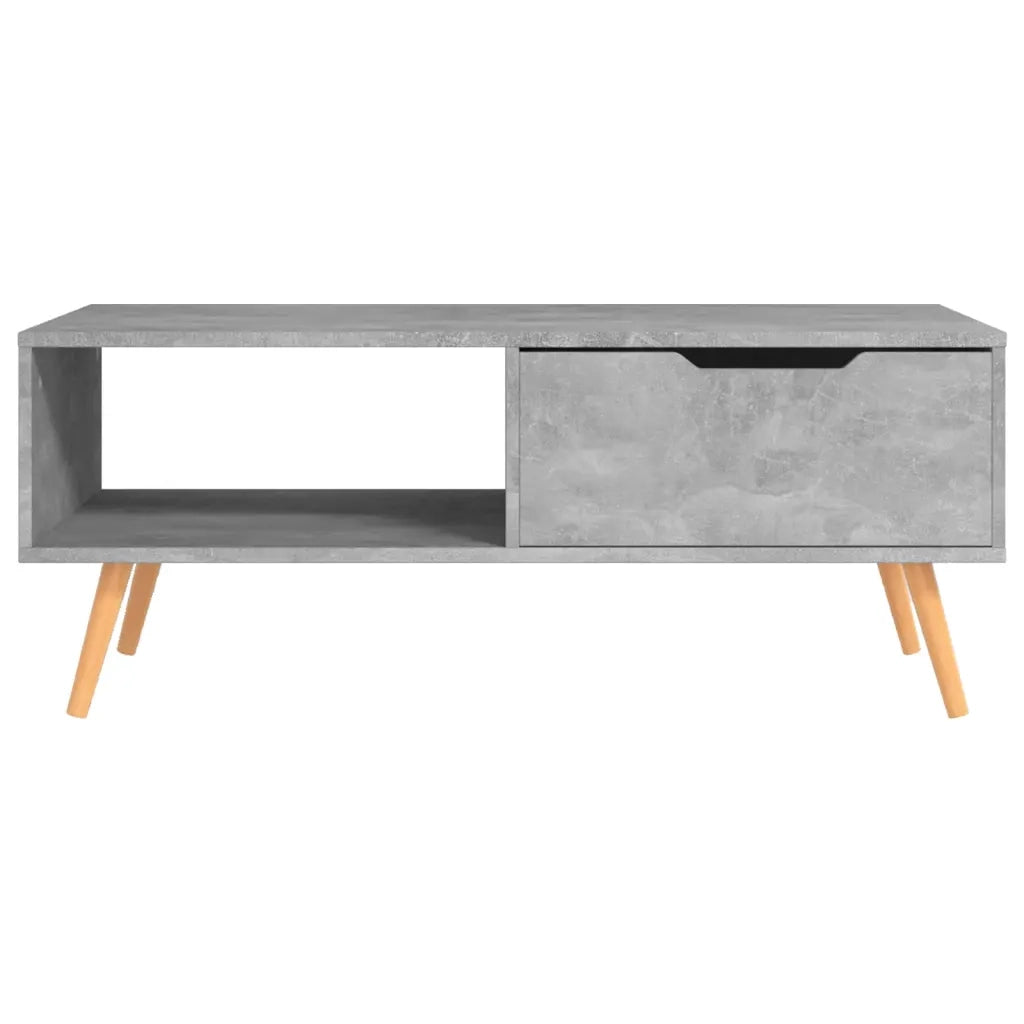 Tavolino da CaffÃ¨ Grigio Cemento 100x49,5x43 cm in Truciolato