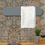 Scaldasalviette elettrico Ness 63 cm grafite opaco 50W in ceramica