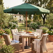 Ombrellone da Giardino Rotondo 3 palo centrale in legno - LENA