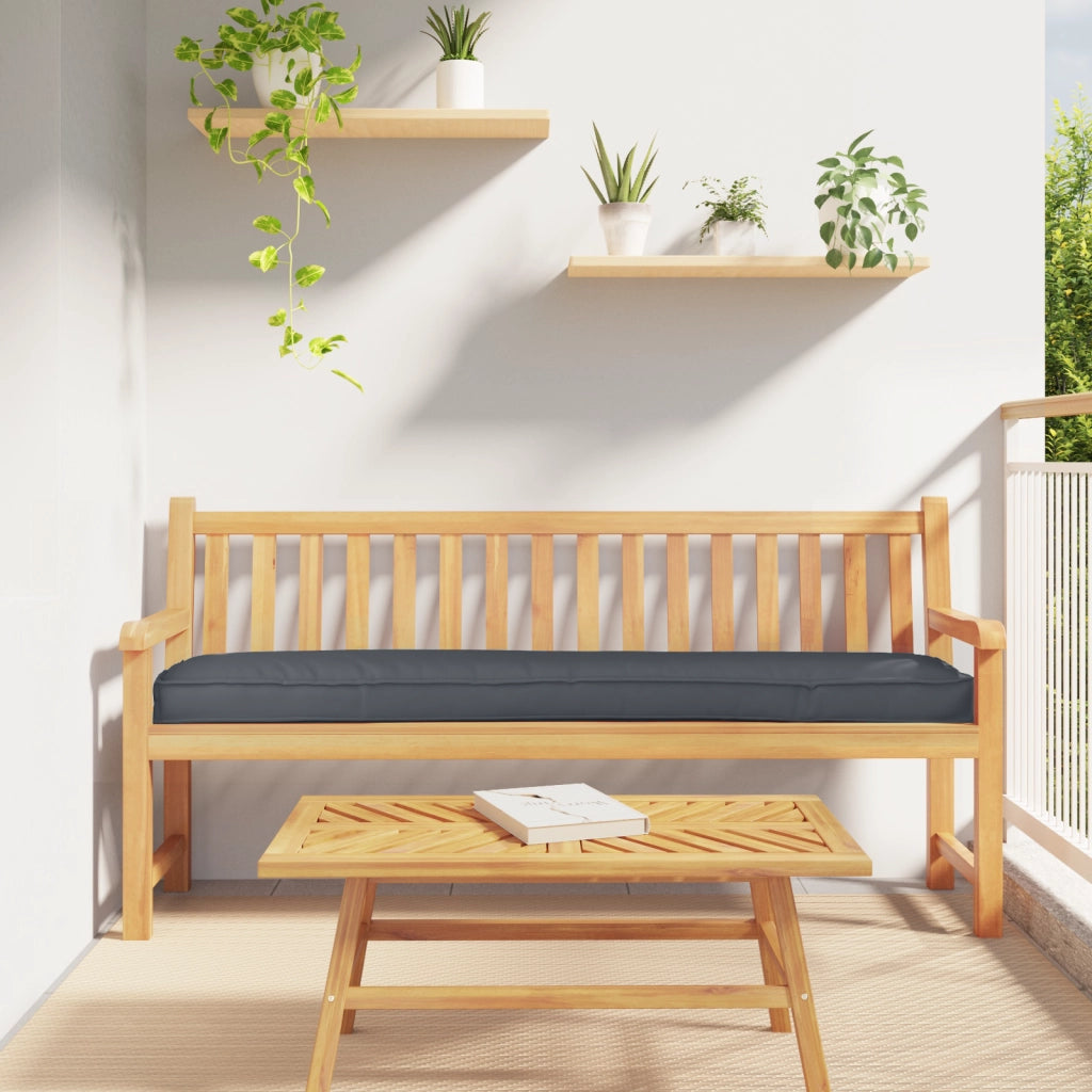 Cuscini per Pallet per Panchina 2 pz Antracite 200x40x8 cm Tessuto Oxford