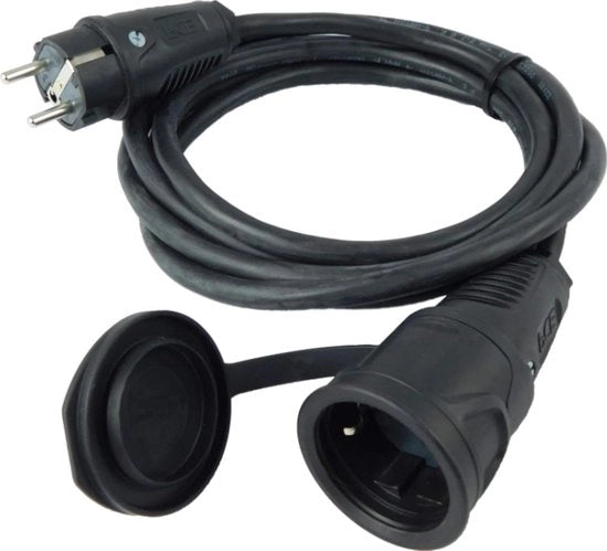 Cavo di allungamento in gomma 25 metri - Schuko - 3 x 25 mm² H07RN-F - IP54 - Area di lavoro Giardino Industria Mercati Esterno