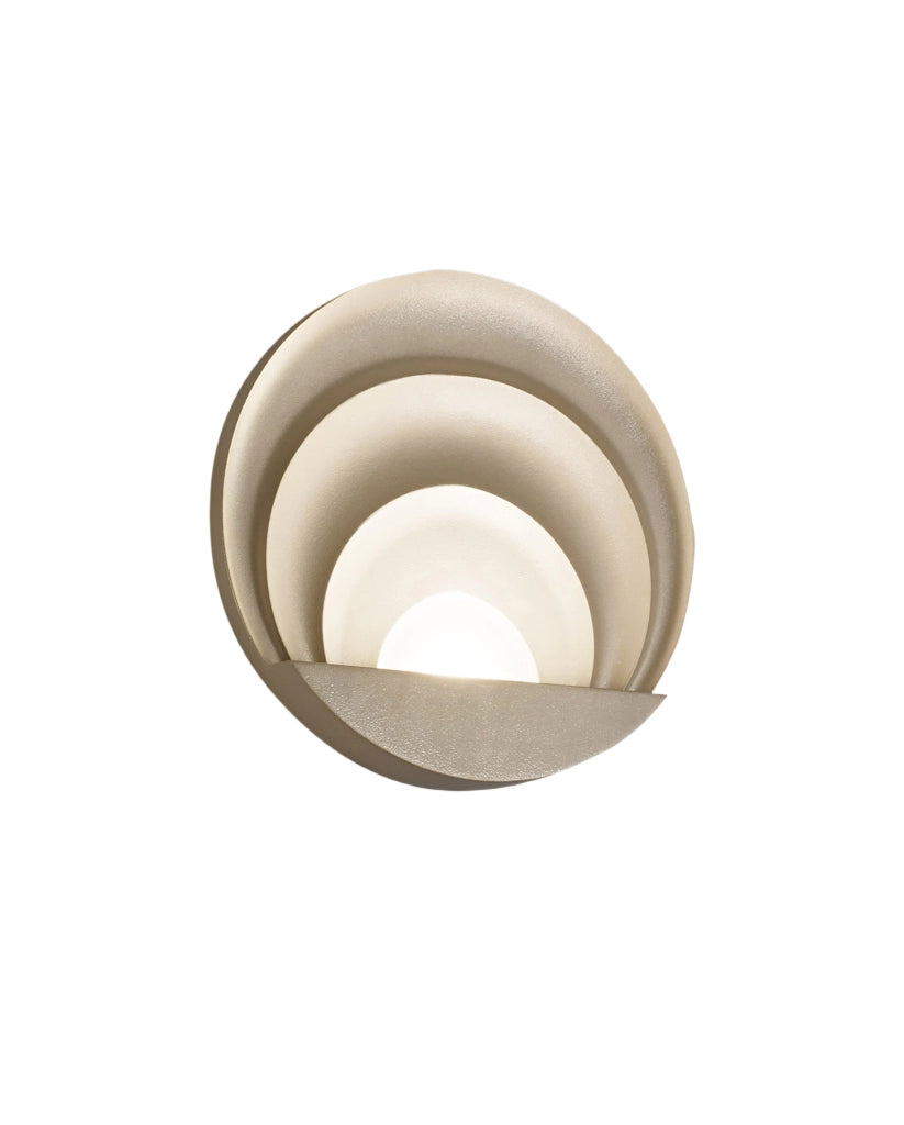 Sunrise Lampada da Parete a LED Integrato 29W 3240lm 3000K Oro Opaco - Struttura in Alluminio Pressofusione IP20 Design Moderno ed Elegante