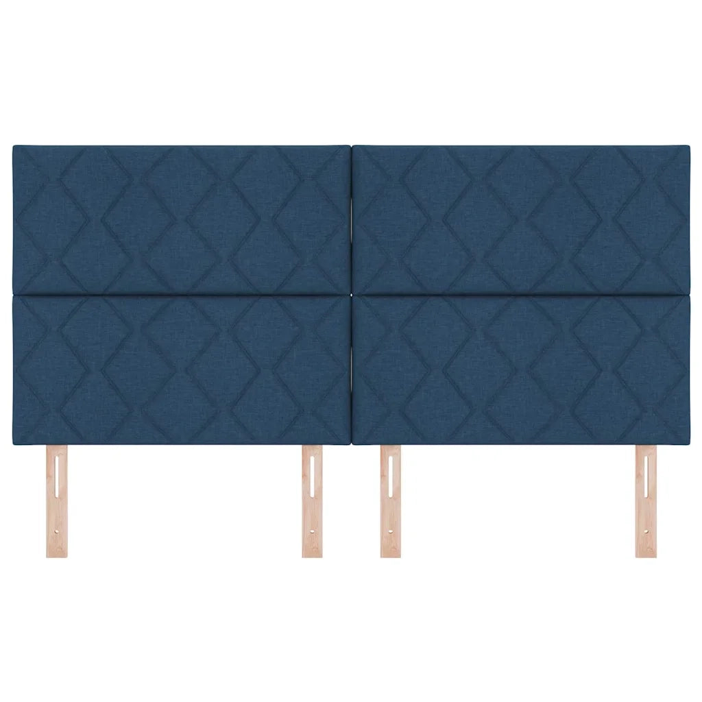 Testiera in Tessuto con testiera Blu scuro 180 cm Tessuto 3337944