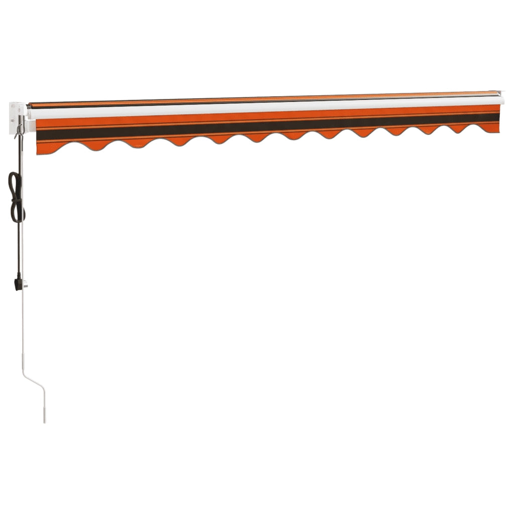 Tenda Sole Automatica Retrattile Arancione e Marrone 3x2,5 m 3154491