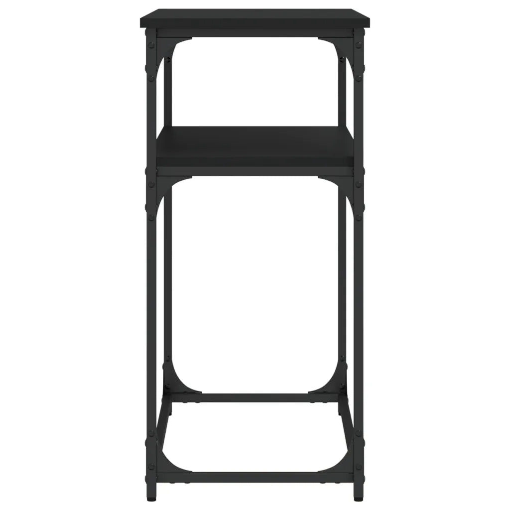 Tavolino Consolle-Tavolino da soggiorno-Tavolo Nero 100x35,5x75 cm in Legno Multistrato 844295