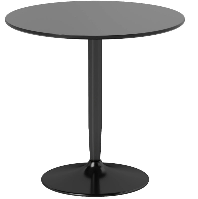 Tavolo da pranzo ?80 x 75H cm salvaspazio in MDF e acciaio nero