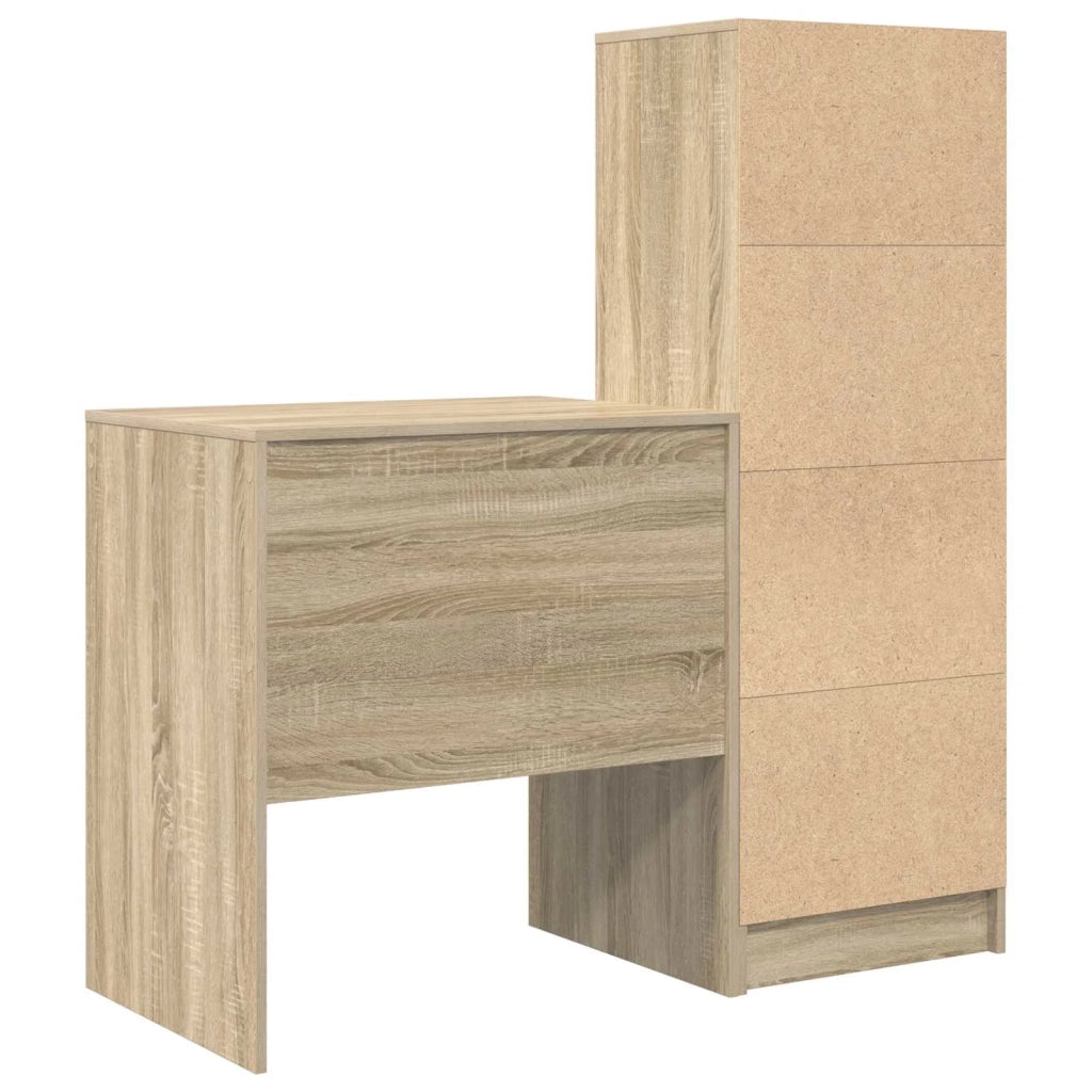 Scrivania con cassetto con lo scaffale 2 pcs Rovere Sonoma 3337347