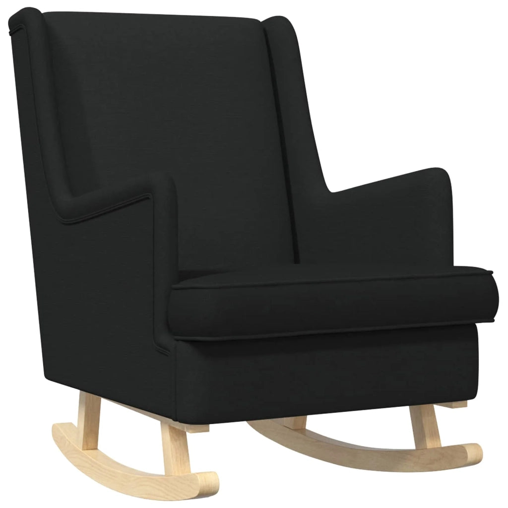 Sedia a dondolo Nero 62 x 80 x 85 cm Tessuto CFW5359519
