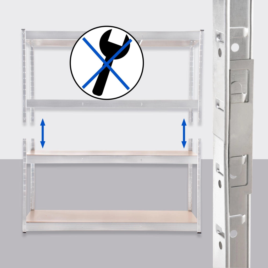 Scaffale pesante 160x60x180 cm 4