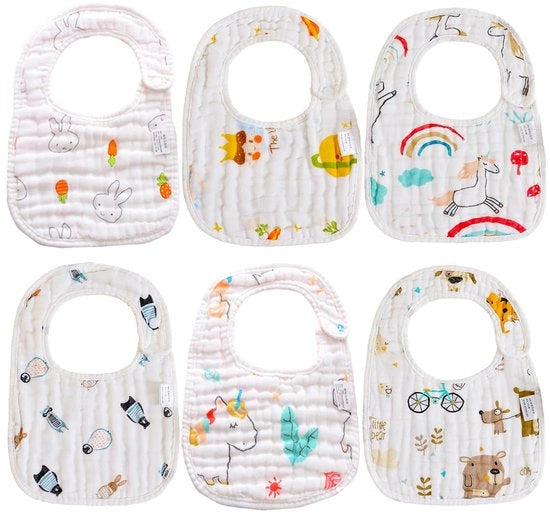 Slabbettoni Acquatici Impermeabili per Neonati Set Completo per Ragazzi e Ragazze Unisex con Cerniera Premuta (Multicolore)