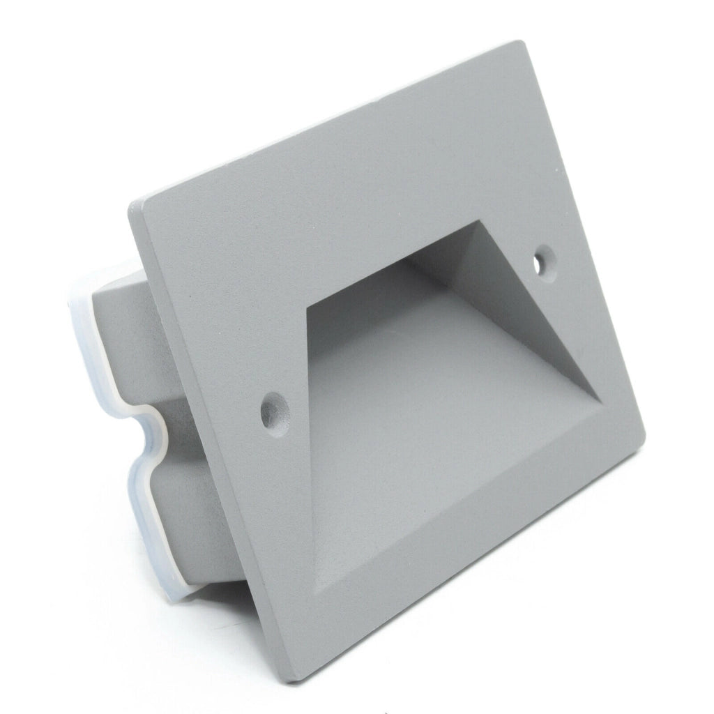 Faretto segnapassi IP65 LED 3W incasso scatola 503 scale giardino viale gradino Nero 6000K