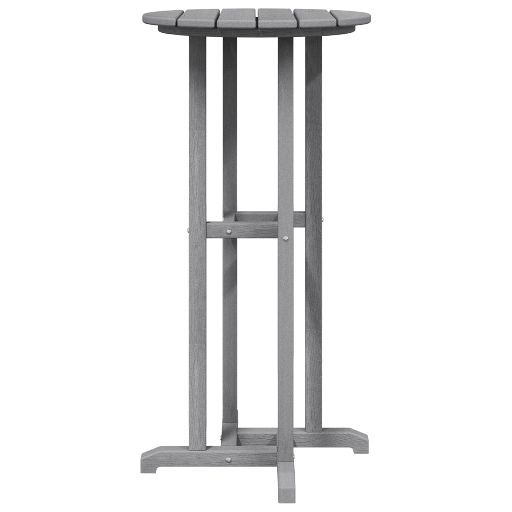 Tavolo da Bar Grigio Chiaro 55x55x107 cm HDPE