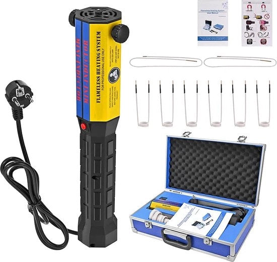 Kit di Induttore per Riscaldamento Magnetico - 1000W - per la rimozione di viti arrugginite e la liberazione di cuscinetti, pignoni, rulli, bulloni di ruota
