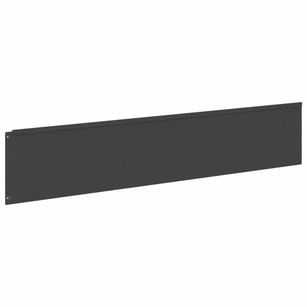 Bordura per Prato 10 pz 100 x 22 cm Acciaio Nero 8008854