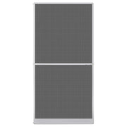 Schermo Insetti a Battente Bianco e Nero 120 x 240 cm CFW3762145