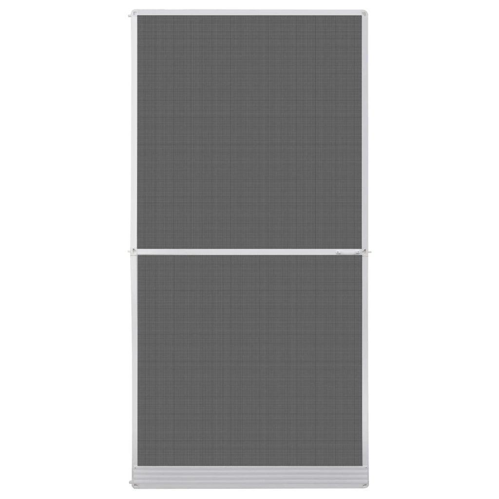 Schermo Insetti a Battente Bianco e Nero 120 x 240 cm CFW3762145