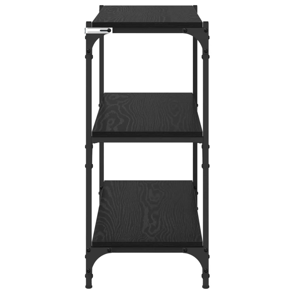 Armadio per Libri Rovere Nero 80 x 33 x 70,5 cm 881110