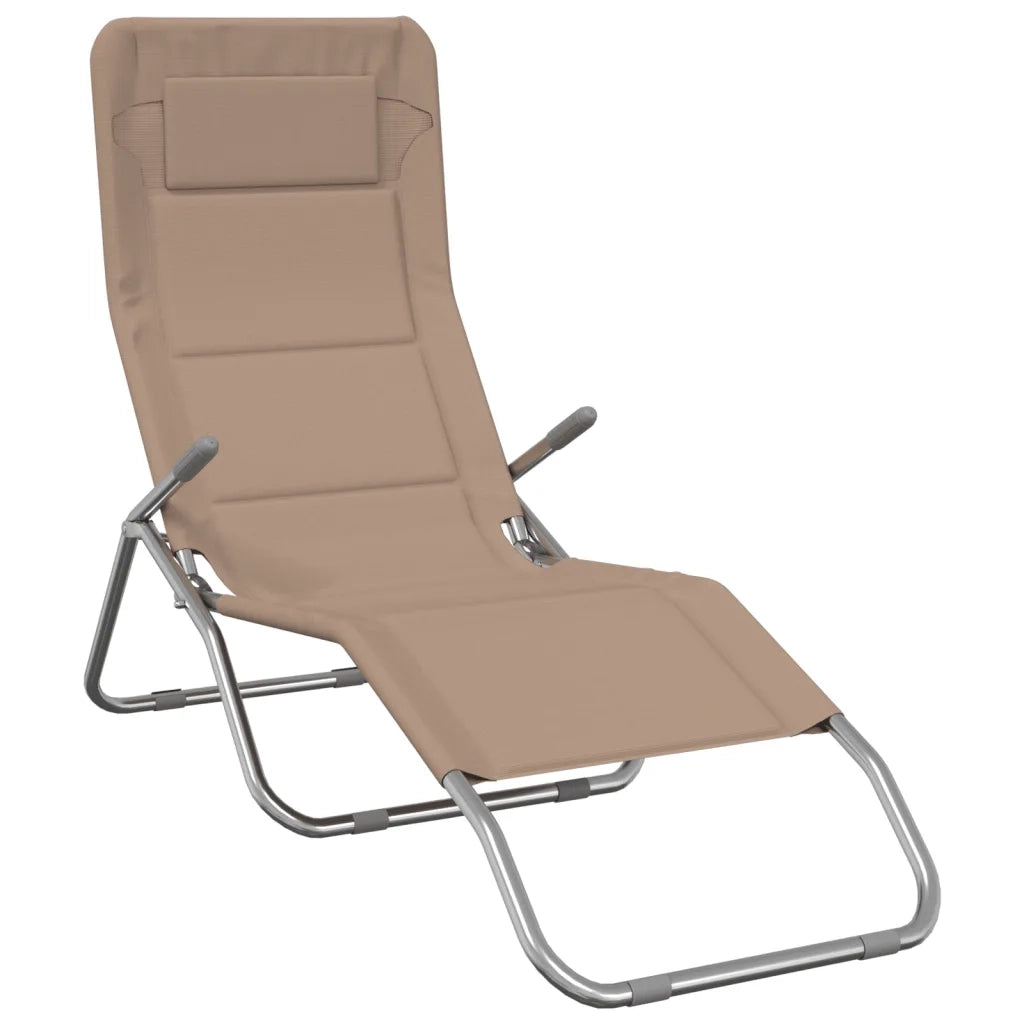 Sedie Pieghevoli 2pz Talpa Textilene Acciaio Verniciato Polverecod mxl 129804