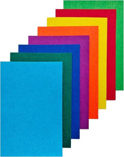 Velluto rigido per fai da te stesso - 2 mm di spessore - fogli di velluto colorati - 8 pezzi 20 x 30 cm - per cucire e progetti di fai da te (serie di colori arcobaleno)
