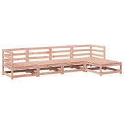 Set Divani da Giardino 5 pz | Set Salotto da Giardino in Legno Massello Abete Douglas