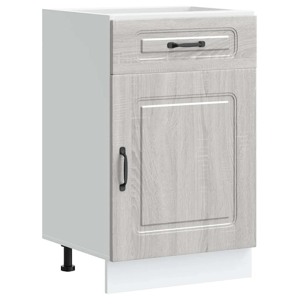 Base da Cucina Kalmar Grigio Sonoma in Legno Multistrato 853483
