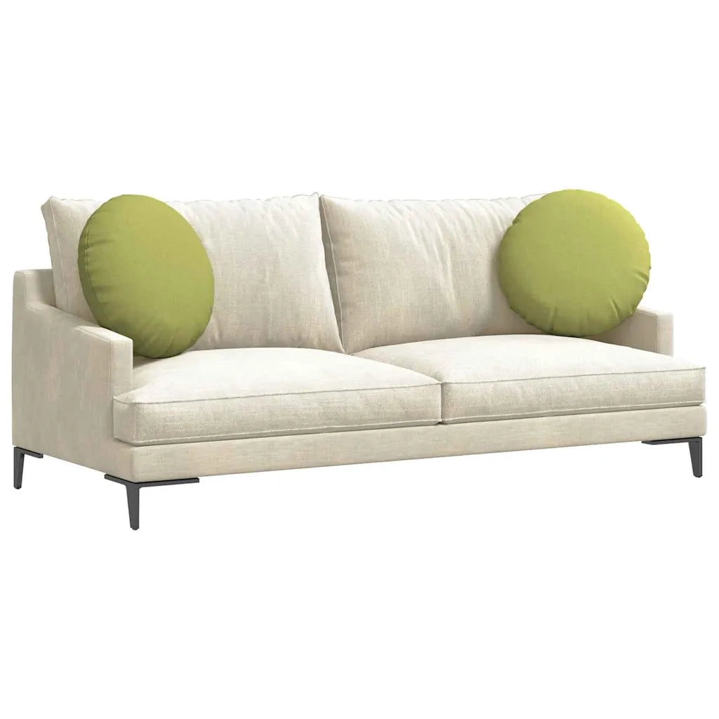Cuscini per Seduta 2 pcs Verde chiaro Ø50 x 19 cm Tessuto 42014167