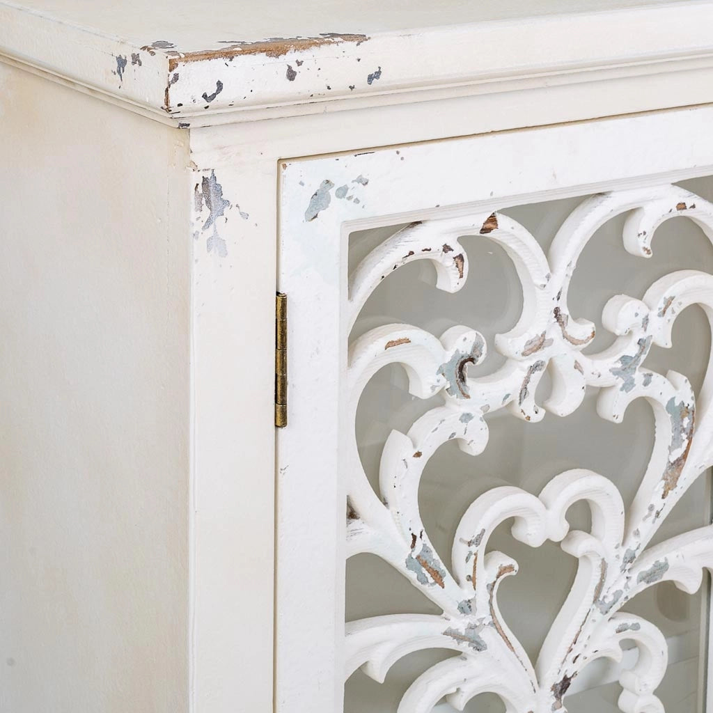Credenza in legno con 4 porte 152x40x91h cm