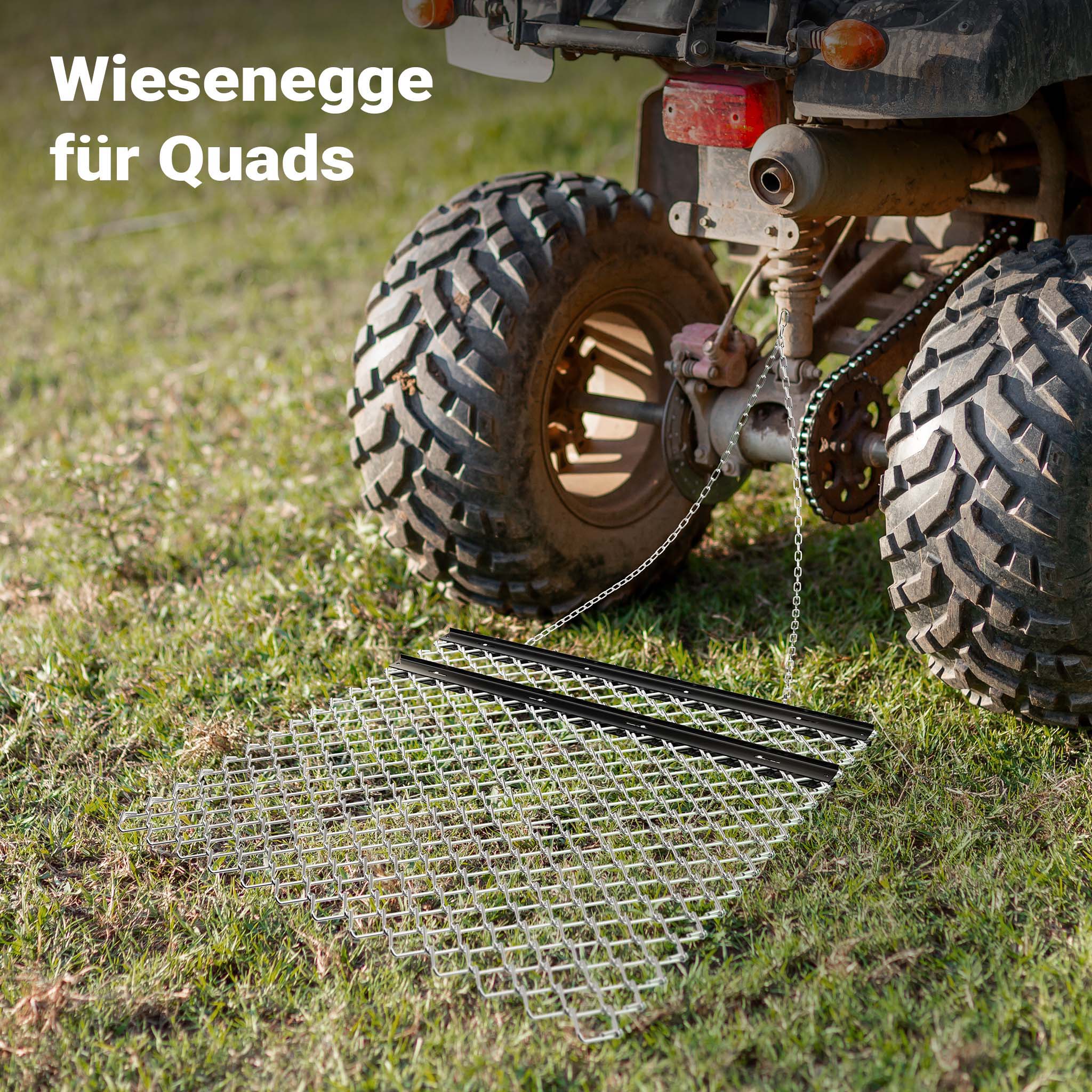 Rete livellatrice per quad trattorino 155x123,5x5,5 cm Erpice prato per livellare terreno