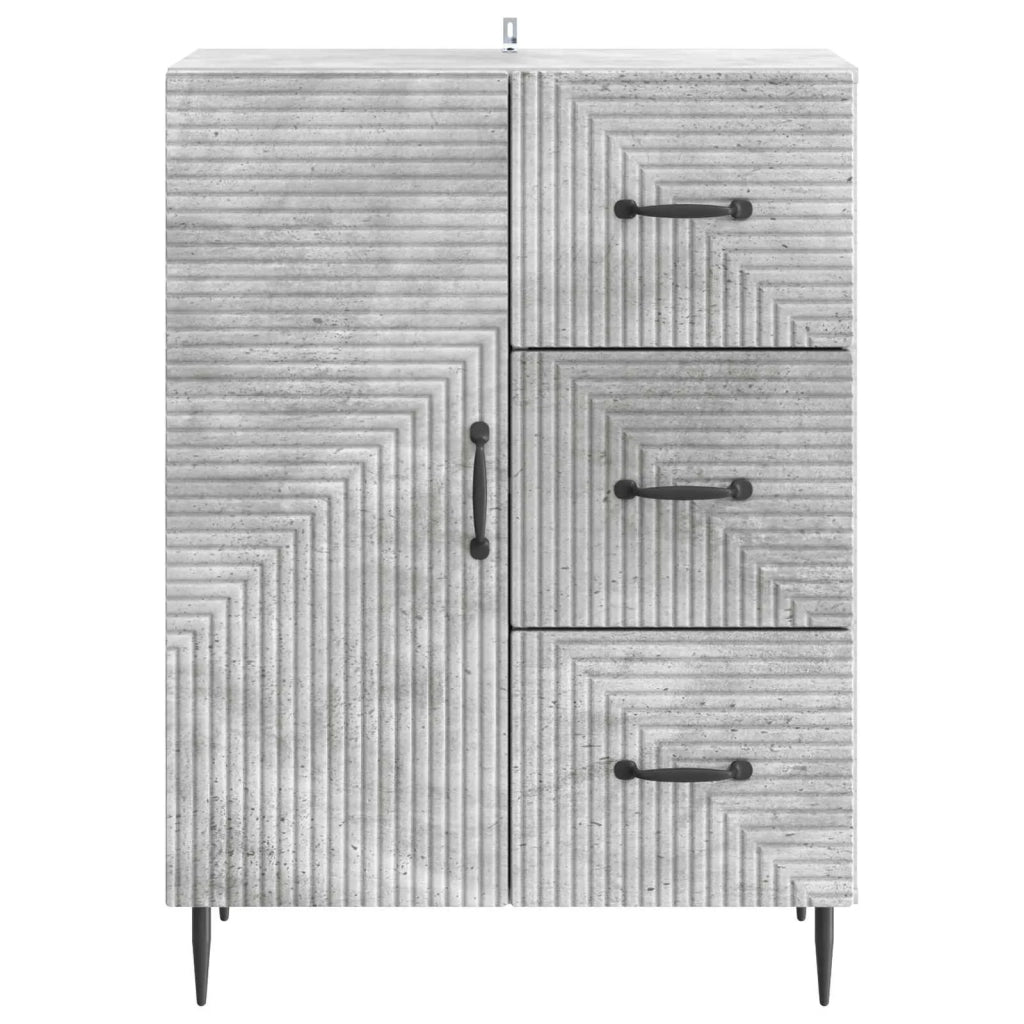 Credenza | Madia | Buffet da pranzo | Armadio da pranzo con cassetto Grigio Cemento 66 x 34,5 x 89,5 cm