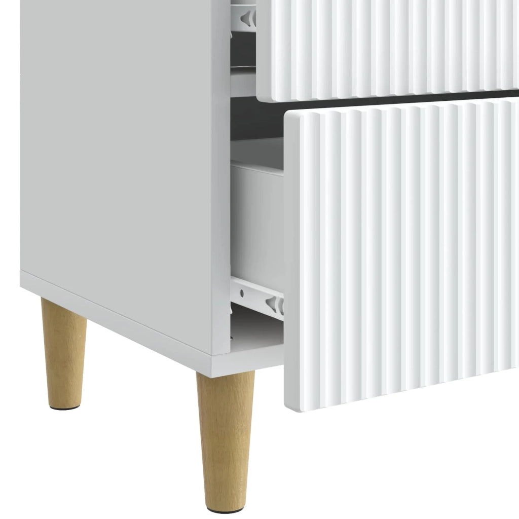 Armadio da Notte Bianco 62 x 34,5 x 48 cm Legno ingegnerizzato 894545