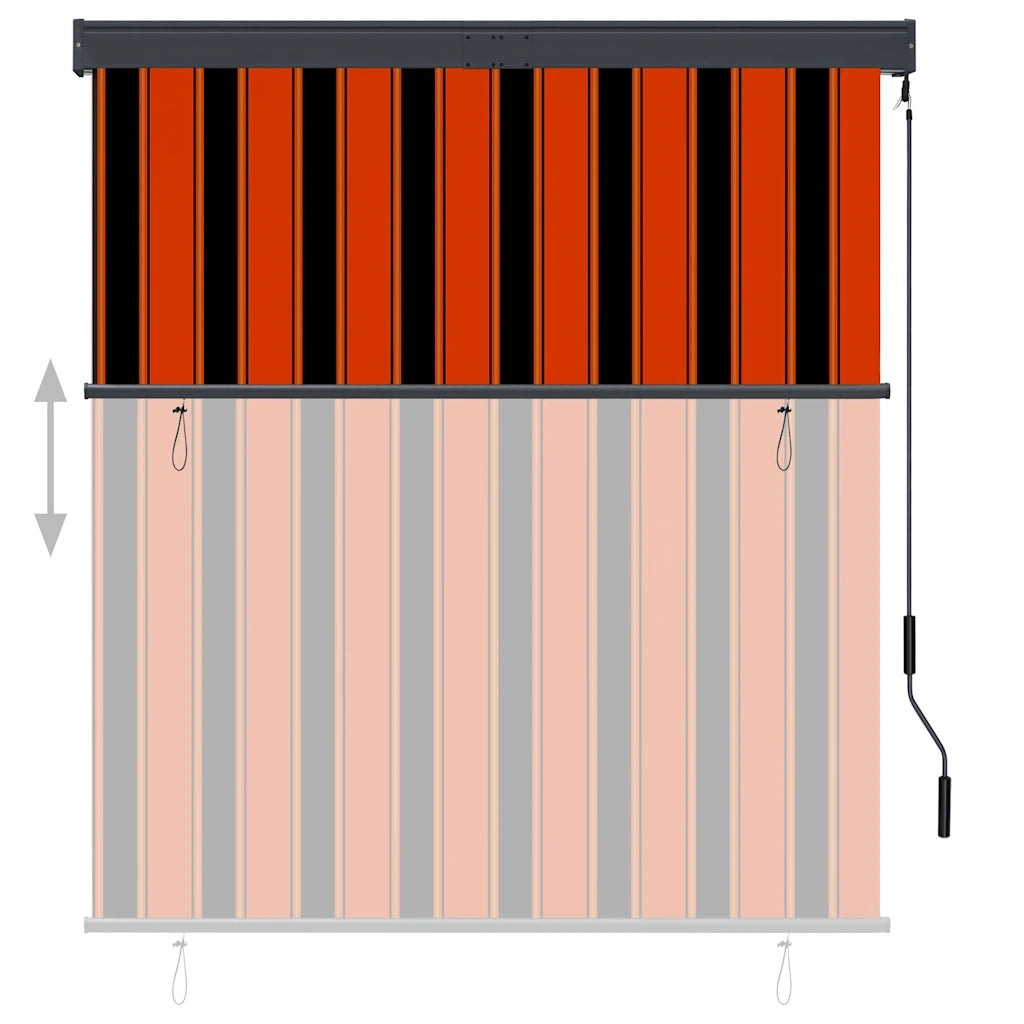 Tenda a rullo | Tenda avvolgibile per Esterni 140x250 cm Arancione e Marrone