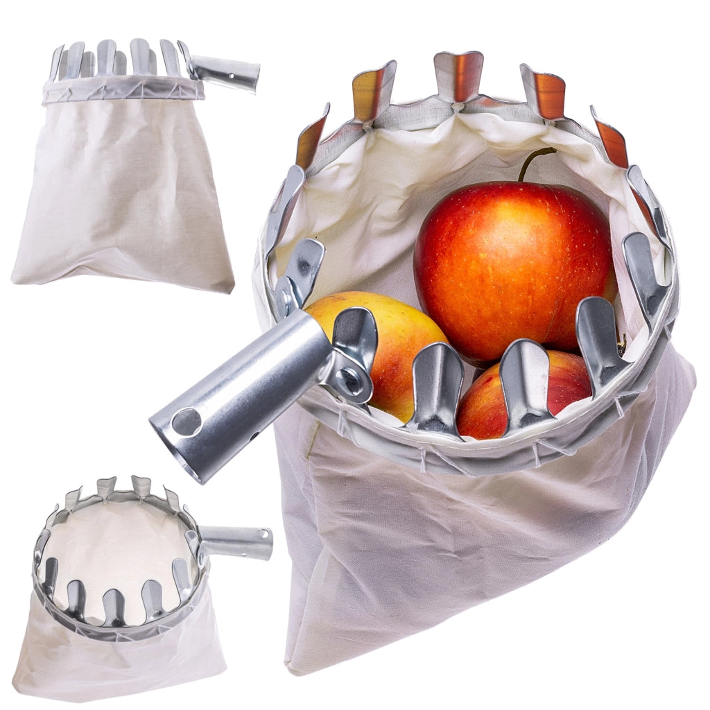 KADAX Raccolta mele e frutta, sacchetto raccogli-frutti da 18 cm senza manico