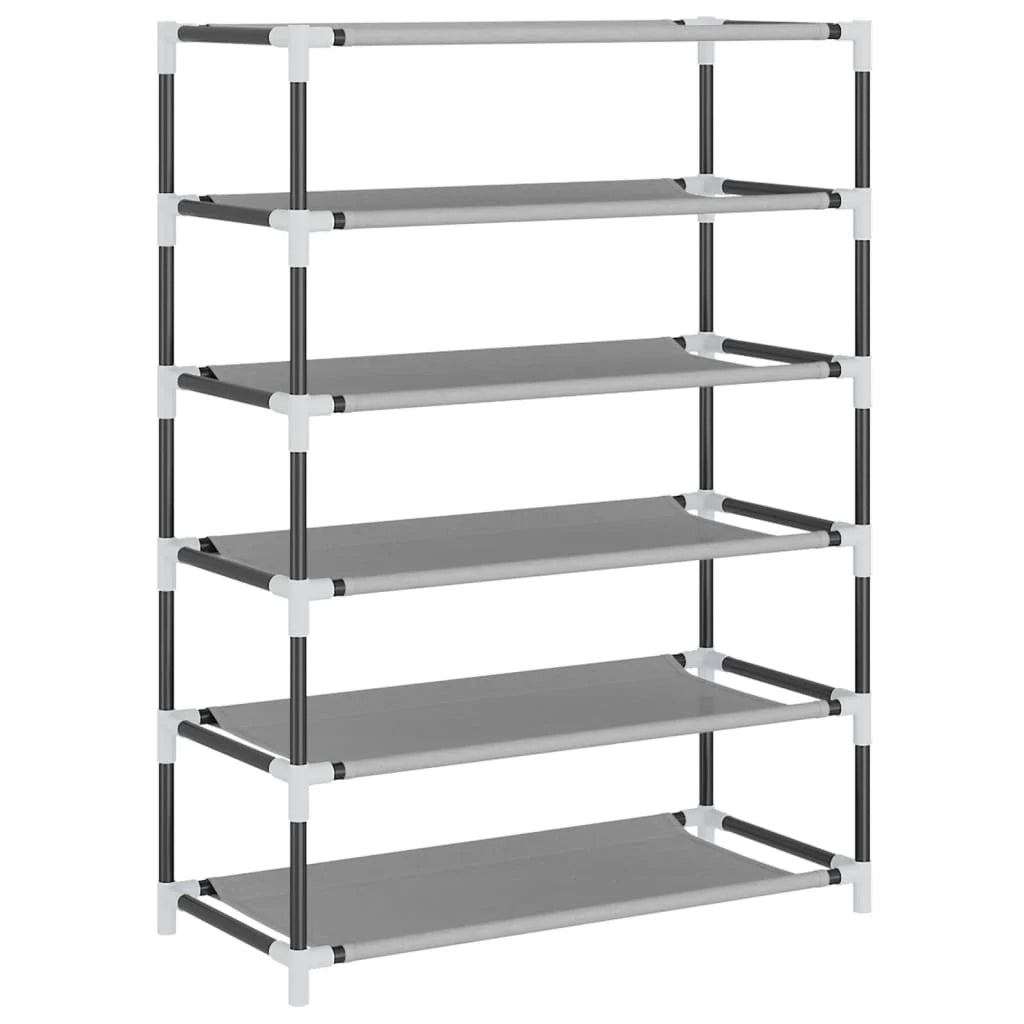Scarpiera mobile contenitore per scarpe mobile ingresso/corridoio/soggiorno 60 x 28 x 90 cm tessuto grigio 02_0021775