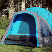 Tenda a Cupola da Campeggio 3 Persone Blu a Rilascio Rapido 4004223
