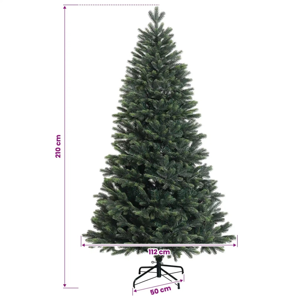 Albero di Natale Artificiale con Rami Pieghevoli 210 cm 300 LED 3466289