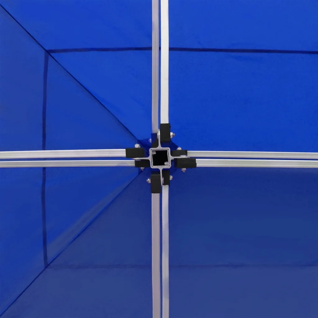 Gazebo Professionale Pieghevole Alluminio 6x3 m Blu 45502