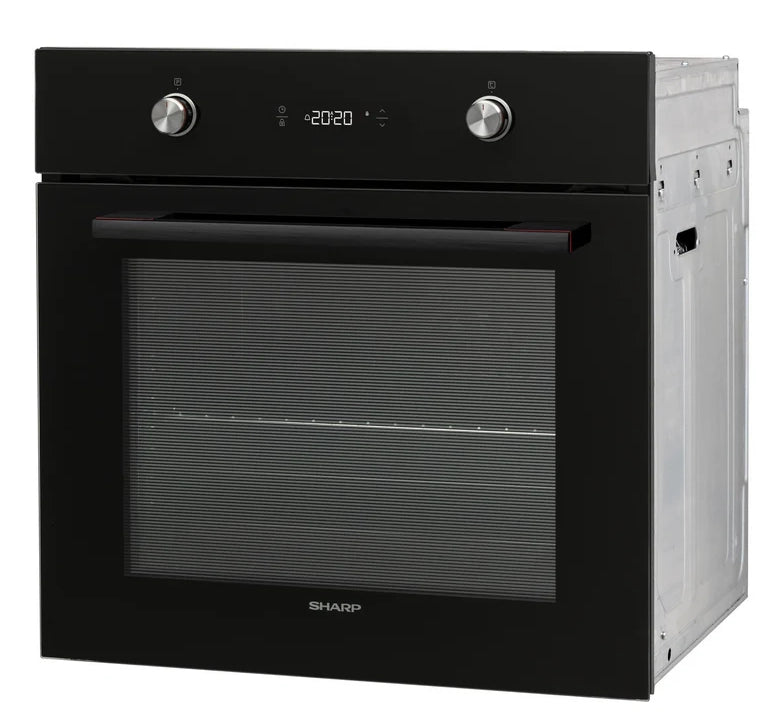 Sharp k-60p19bnl forno da incasso per cucina, nero, 9 programmi, classe a, 69 litri, easy to clean