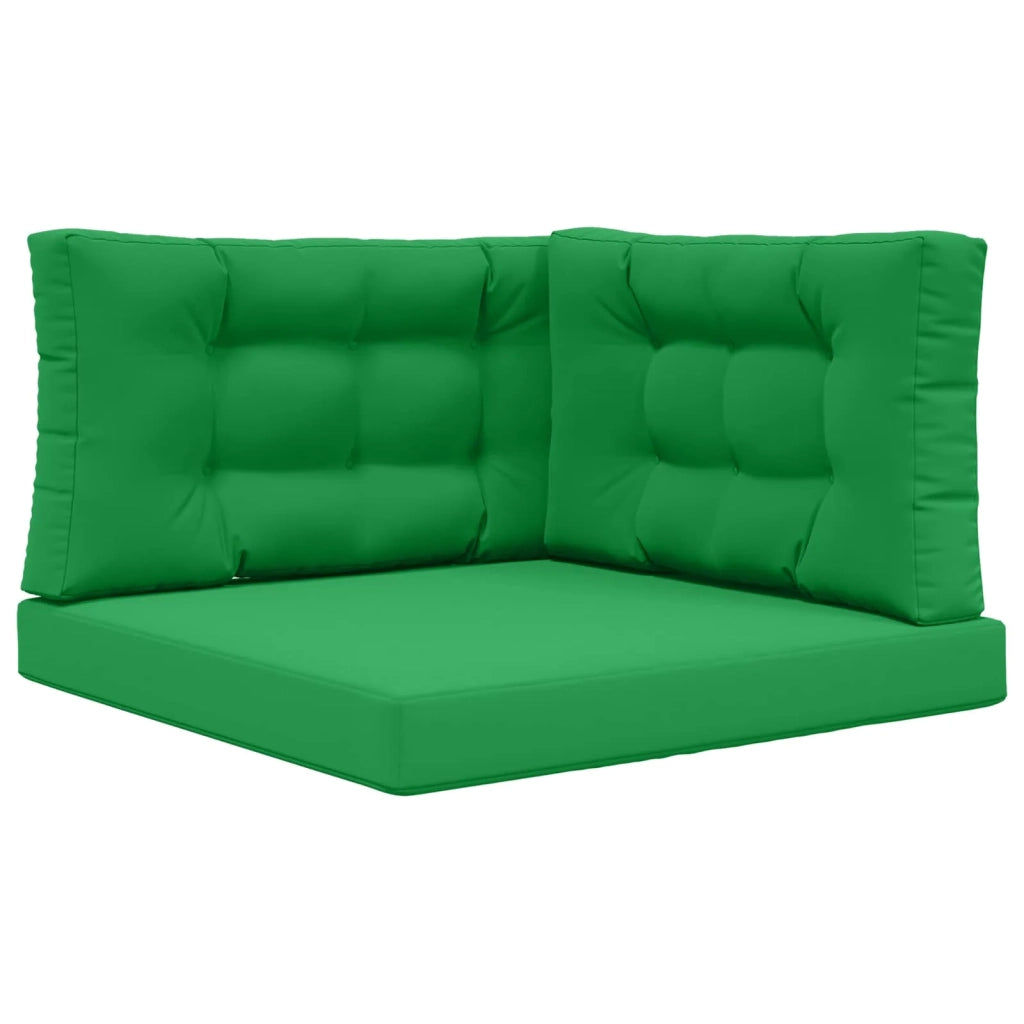Cuscino per divano da esterno 3 pcs Verde Poliestere