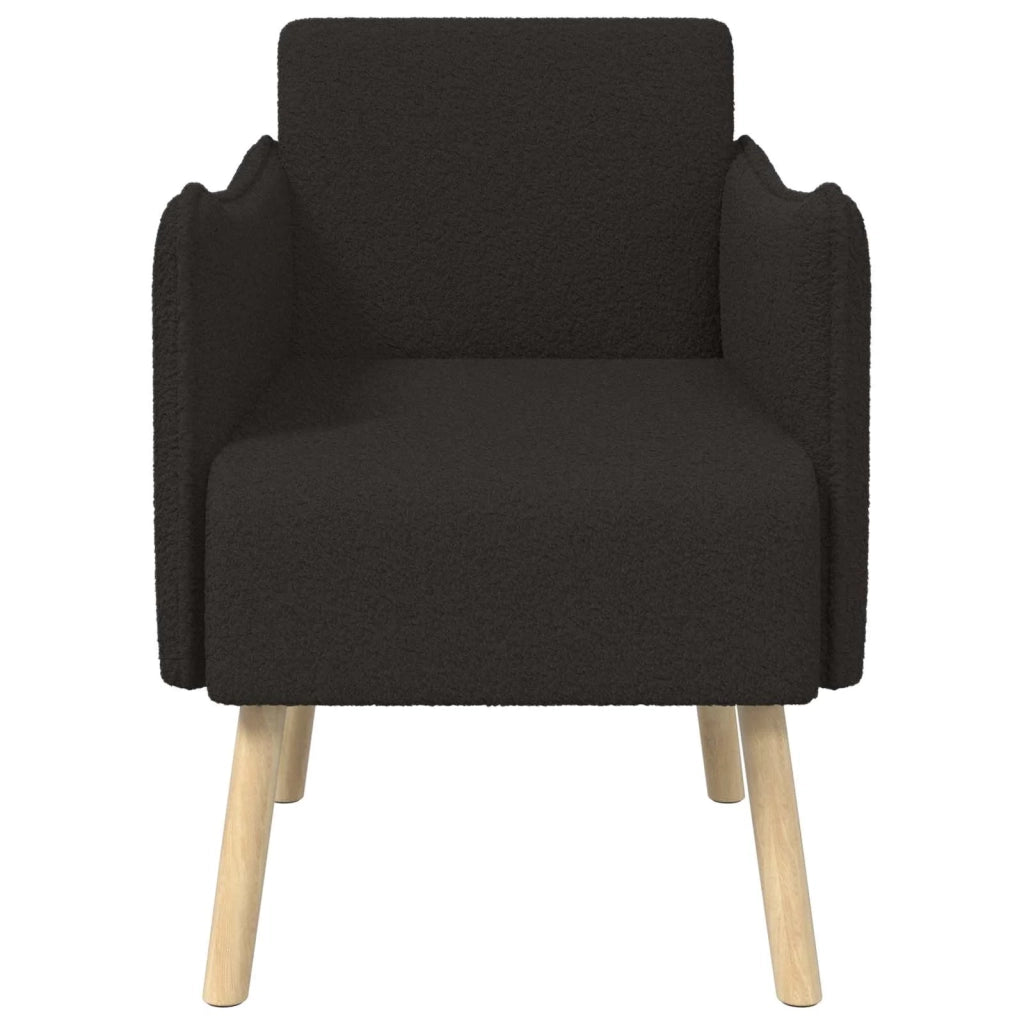 Sedia d'accento Nero Bouclé 42044827