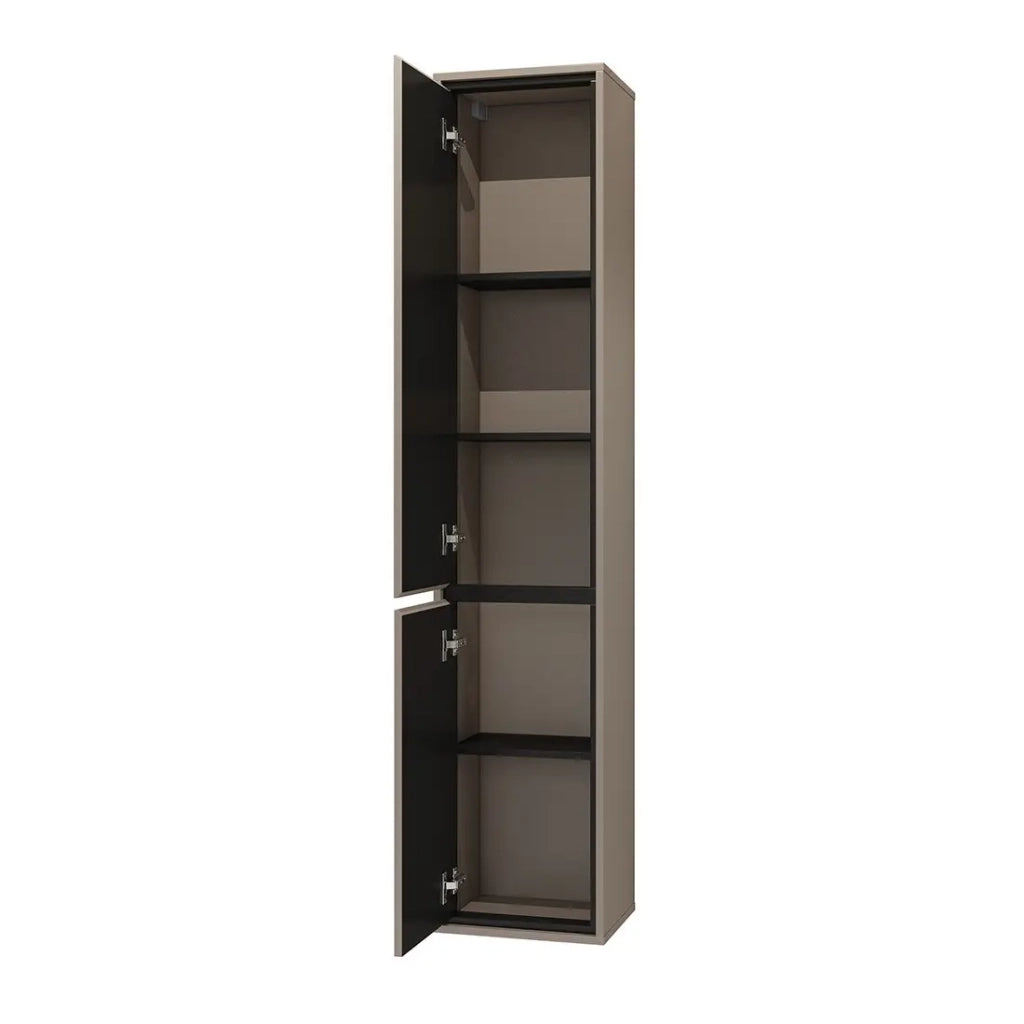 Colonna sospesa per il bagno collezione GOBI, colore marrone.