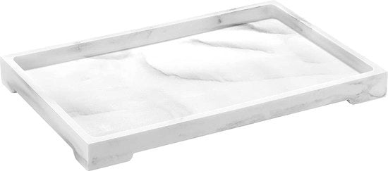 Cassa di stoccaggio per la cassetta del water, organizzatore per il lavabo, contenitore rettangolare per il contenitore di vernice, tavola per i fazzoletti di carta, candele, sapone, asciugamani, pianta, ecc.