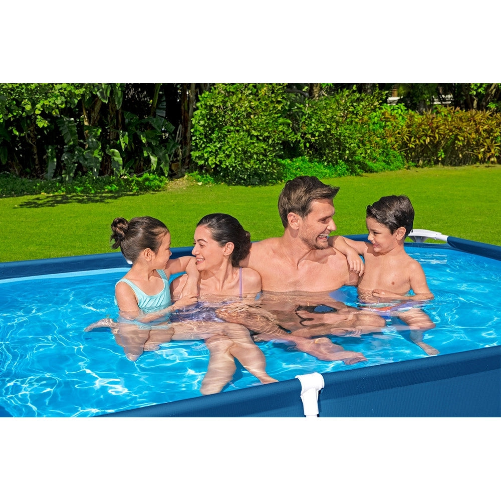 Trade Shop - Piscina Rettangolare Fuori Terra Steel Pro Frame Senza Pompa Con Struttura 259x170x61cm 56403 -