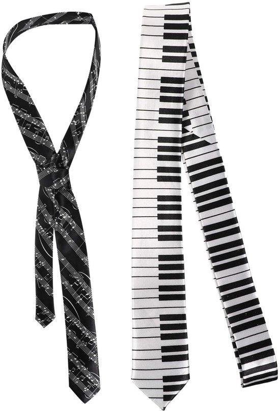 Set di cinture per la vita da 2 pezzi - Cinture sottili a disegno piano/staaf - Accessori per festa unisex - Ideali per matrimoni e compleanni - Perfetti per festival - Cinture per la vita