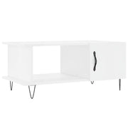 Tavolino da salotto | Tavolino da caff¨¨ | Tavolino da Soggiorno Bianco Lucido 90x50x40 cm Legno Multistrato