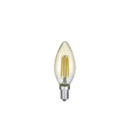 Lampadina LED a candela ambra E14 4W 2700K Trio